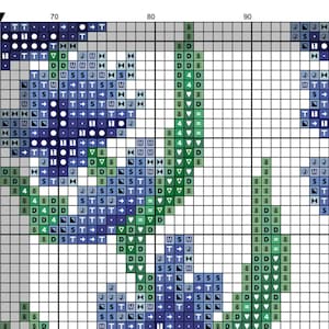 Lavender cross stitch pattern Modern flower cross stitch Xstitch chart wild flower cross stitch Watercolor Bumble bee cross stitch pdf image 6