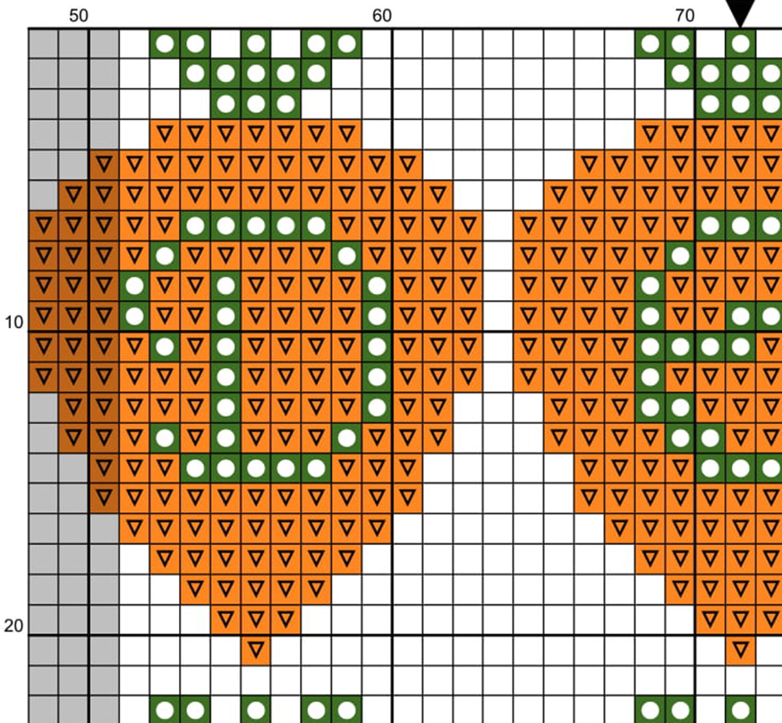 Carrot Font Cross Stitch Pattern Easter Uppercase Lowercase Letters ...