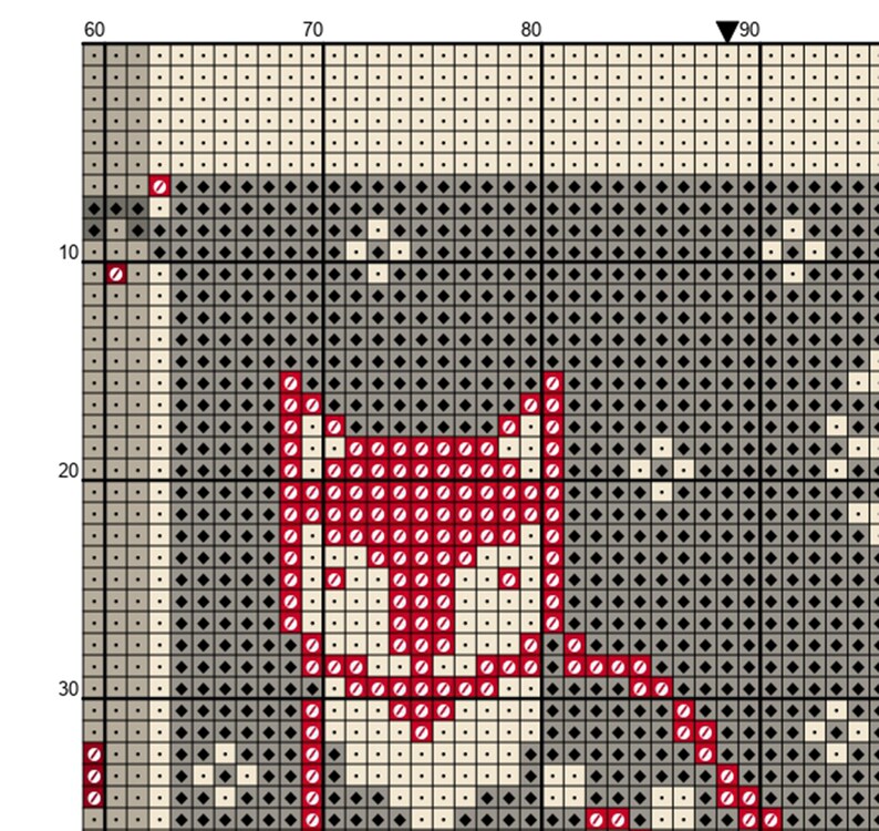 Nordic Christmas Cross Stitch Pattern Modern Folk Scandinavian Etsy