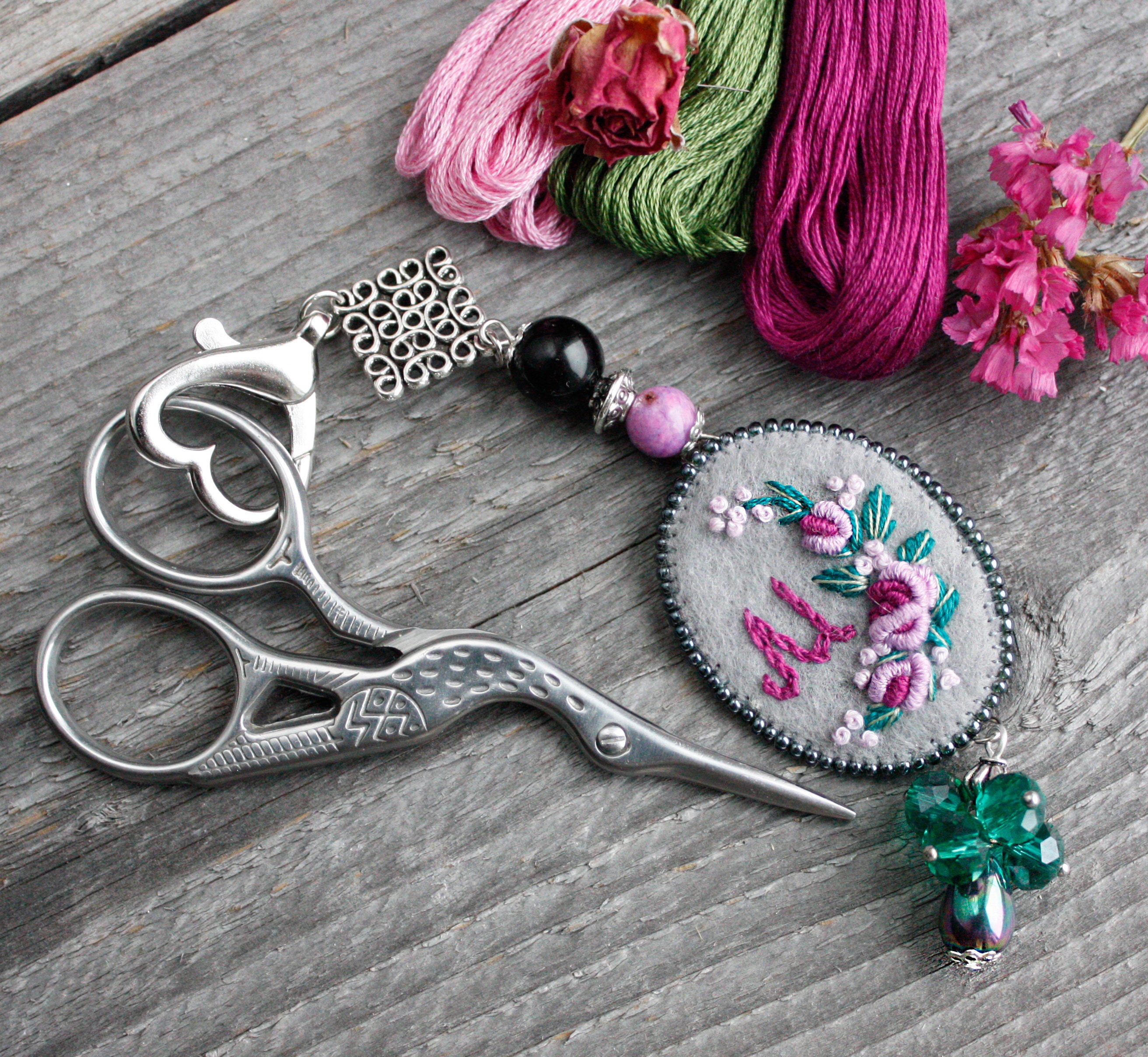 Craft Supplies & Tools Scissor Keeper Beaded Scissors Fob Scissor