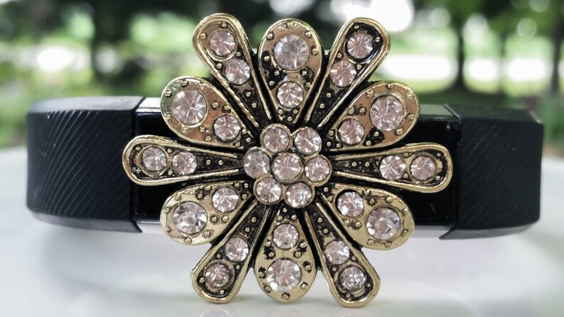 2 BUY 2 get 1 FREE \u201cSunKiss Diamonds Bling Charm Jewelry Bracelet Cover Activity Tracker Fitbit Flex-2 Alta Charge HR