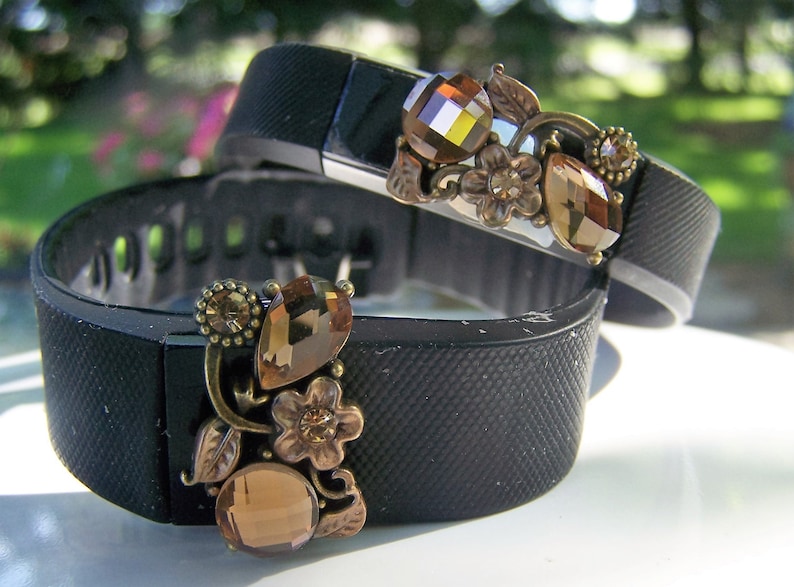 BUY 2 get 1 FREE \u201cJamaica Bling Charm JewelryAccessory Bracelet Cover Activity Tracker Fitbit Flex-2 Alta Charge HR 2