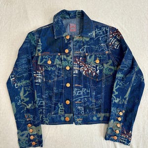 Jean Paul Gaultier Jean’s Vintage Graffiti Denim Jacket
