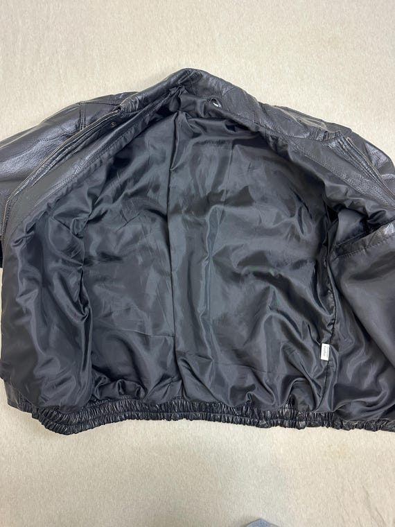 1990s vintage Patchwork leather jacket - image 6