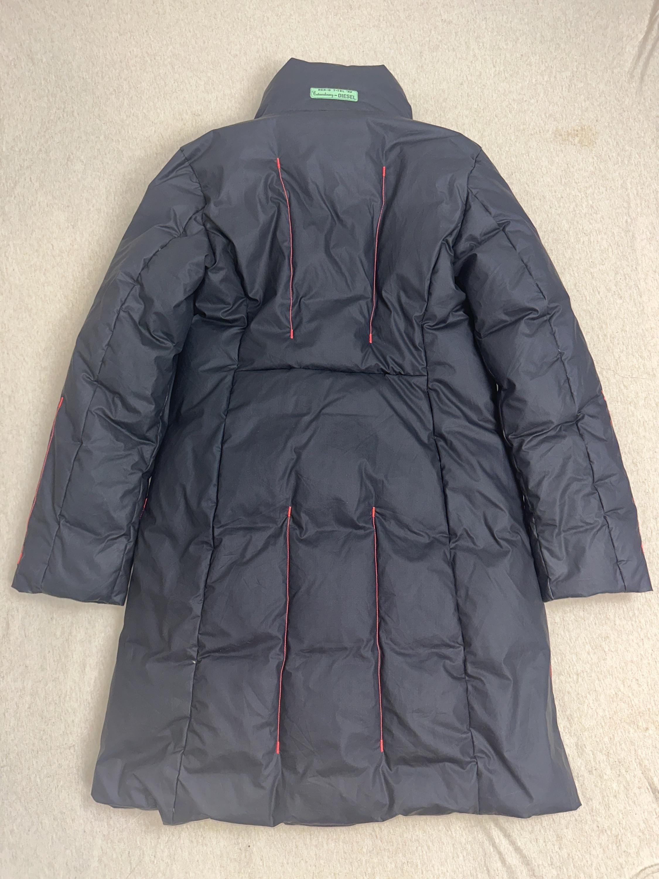 Vintage Y2k Diesel Archive Down Puffer Midi Coat - Etsy Israel