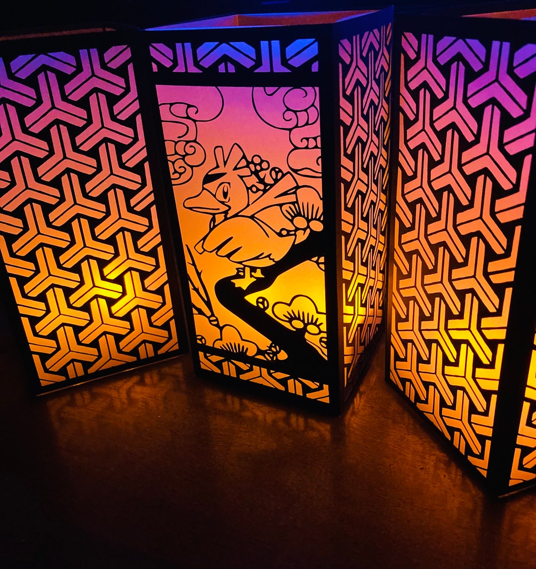 Pokemon Inspired Paper Lanterns Farfetchd Hanafuda Nintendo Kanto