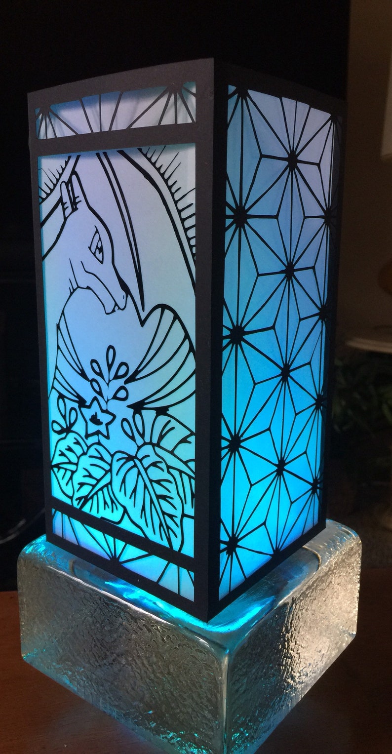 Pokémon Hanafuda Inspired Paper Lanterns / Charizard / LED Lights