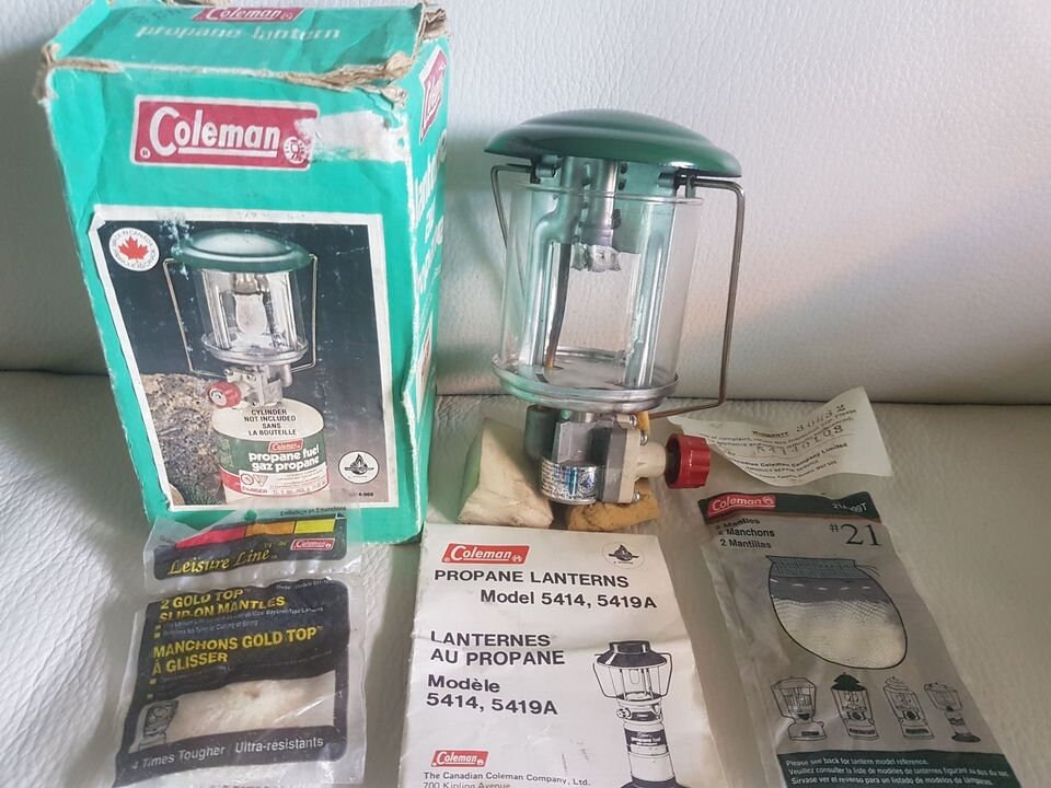 VTG Coleman Lantern Propane Canada Vintage Model 5414 701