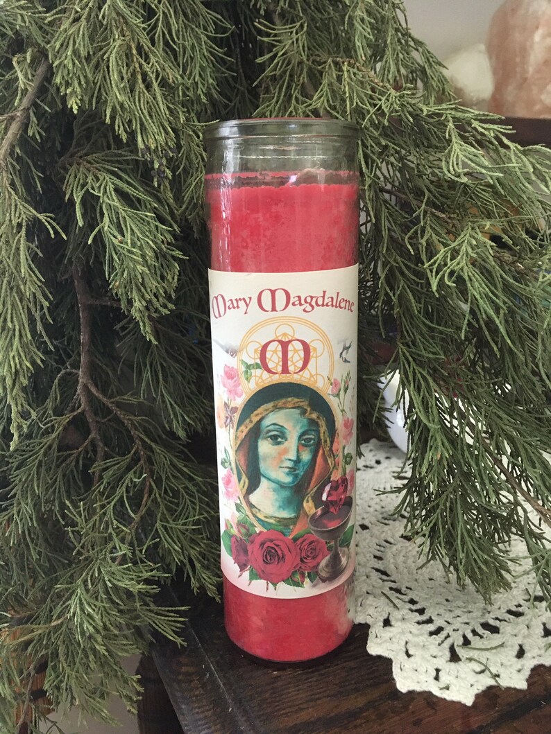 Mary Magdalene Altar Candle Sacred Feminine Goddess image 2