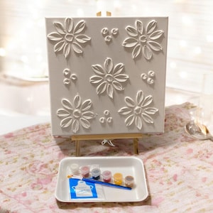 DIY 3D Textured Canvas Painting Kit: Acrylic Art Set