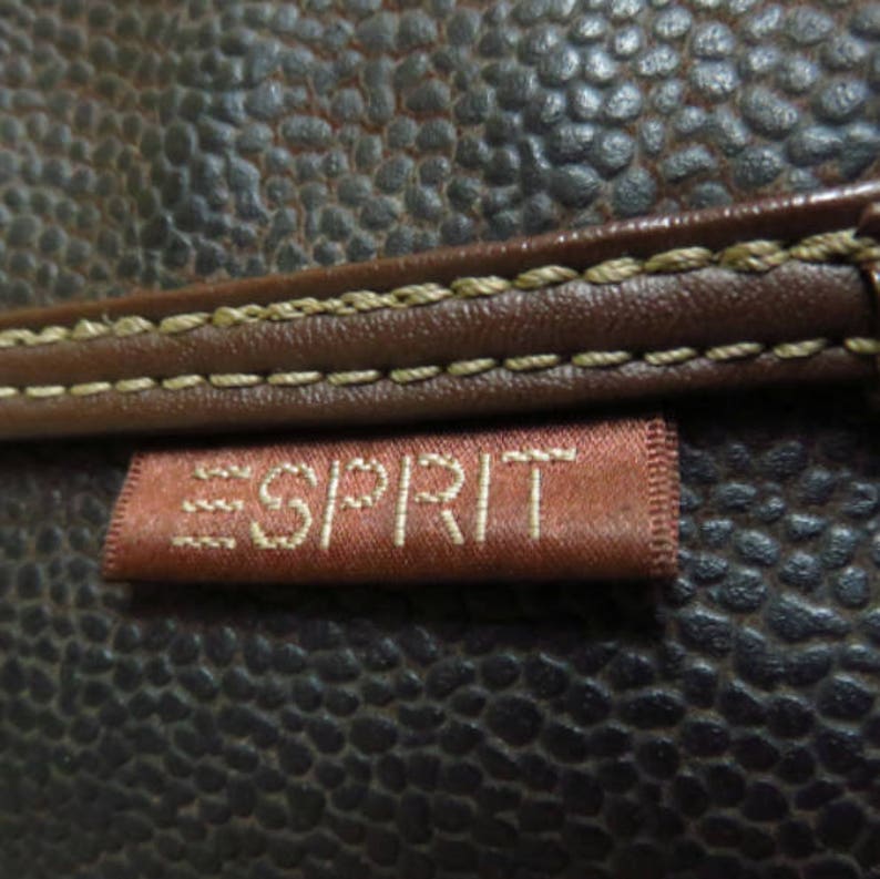 Esprit brown pu leather lady,s backpack