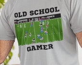1980's Old School Gamer Tecmo Bowl T-Shirt Men's Women's Unisex Softstyle T-Shirt classic vintage game Atari Nintendo retro bo jackson