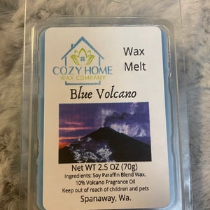 Blue Volcano 2.5oz Wax Melt paraffin wax soy wax melt candle wax melter wax warmer votive home scent birthday gift designer