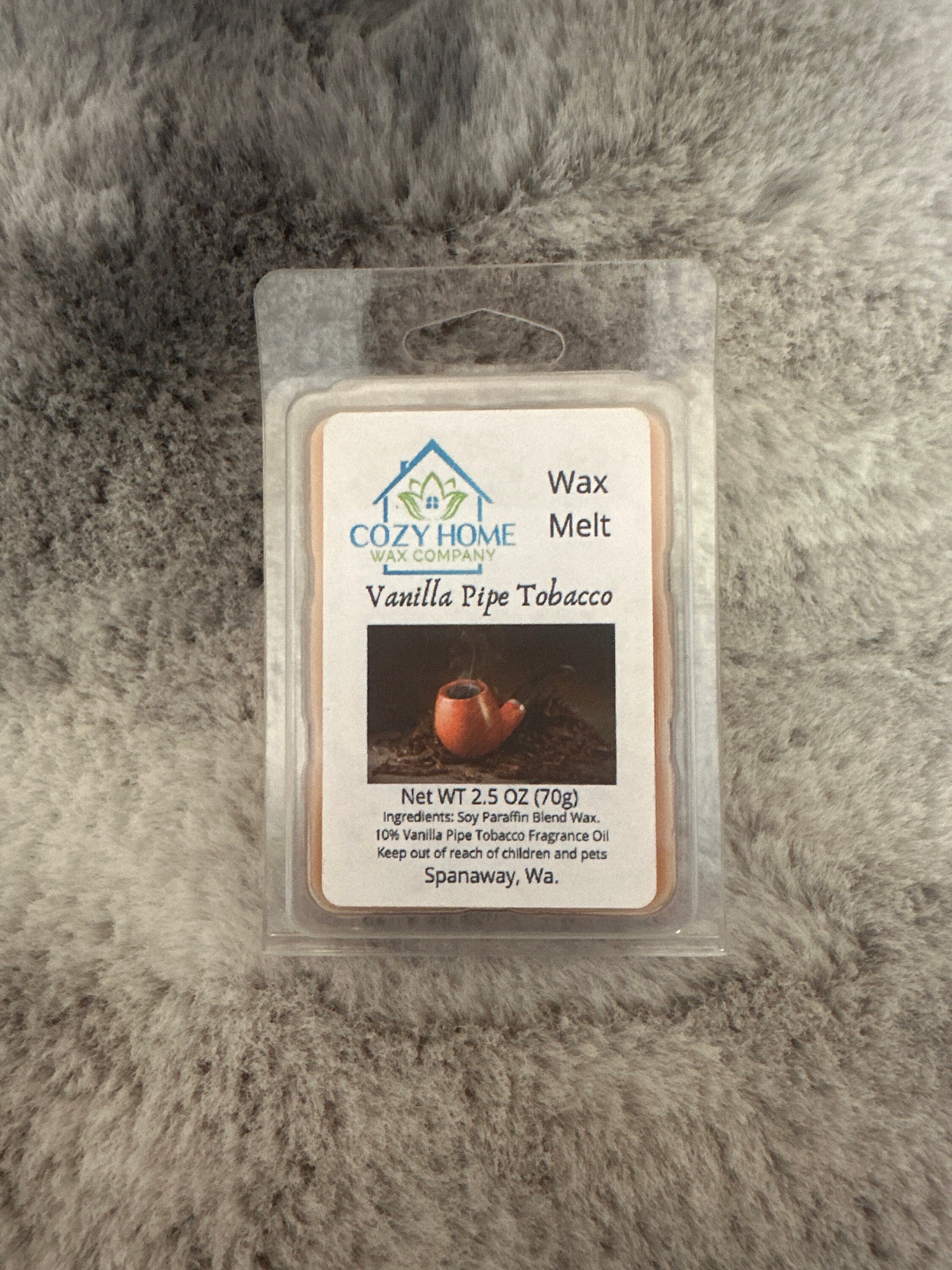 Vanilla Pipe Tobacco Wax Melt 2.5 oz gift wedding mother Christmas holiday  wax melter warmer manly masculine scent fathers day