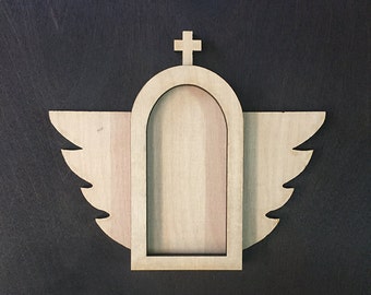 Cross Wing Frame Day Of The Dead Retablo