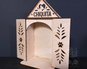 Pet Memorial Nicho Autel Sanctuaire Urne Shadow Box