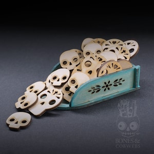 Scoop Sugar Skulls Cut Outs Wooden Embellishments