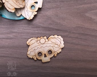 SCOOP Catrina Cut Outs Embellishments Unfinished Blank