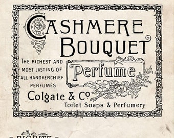 Free vintage perfume labels
