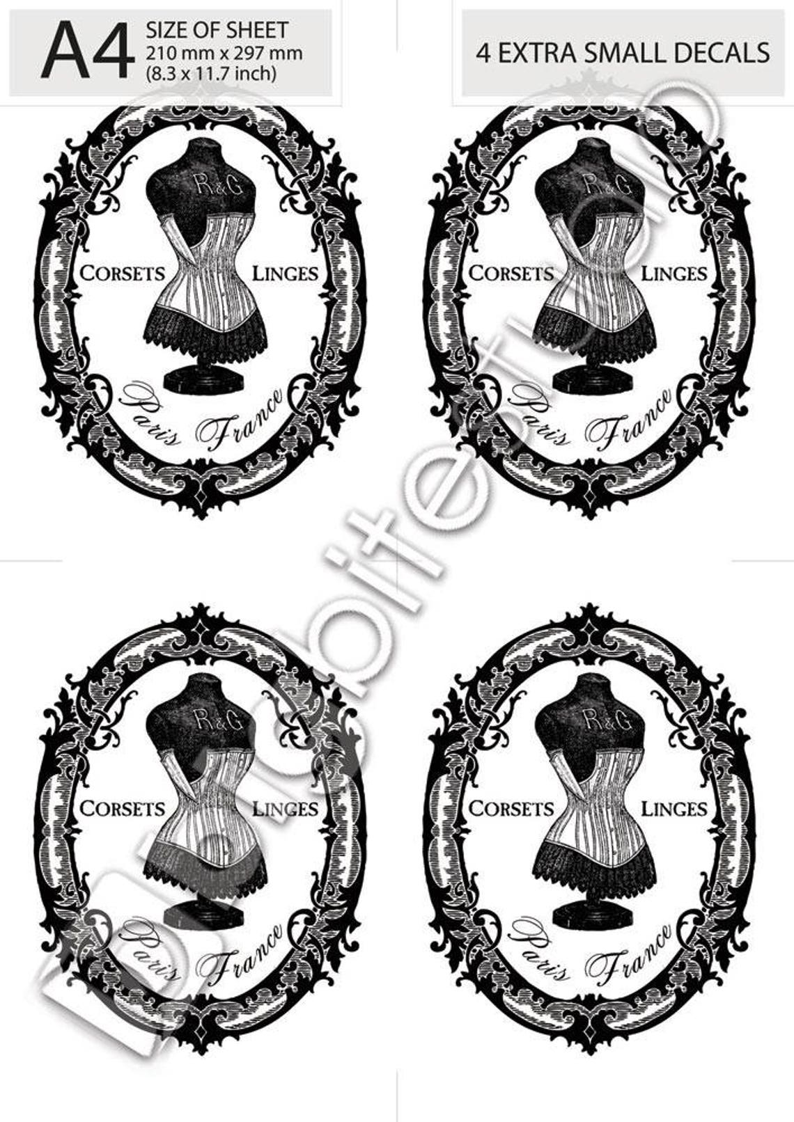 Water Decal Print Transfer to Furniture Wood or Paper | Etsy