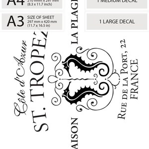 Water Decal Print Transfer to Furniture Wood or Paper - Etsy