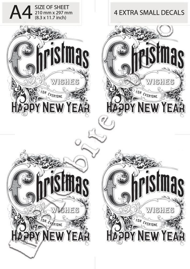 Water Decal Print Transfer to Furniture Wood or Paper - Etsy