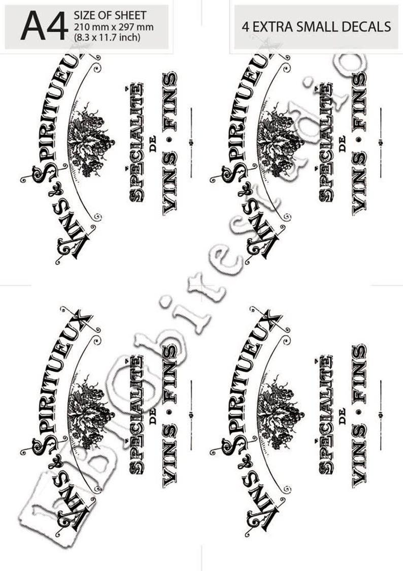 Water Decal Print Transfer to Furniture Wood or Paper Water | Etsy