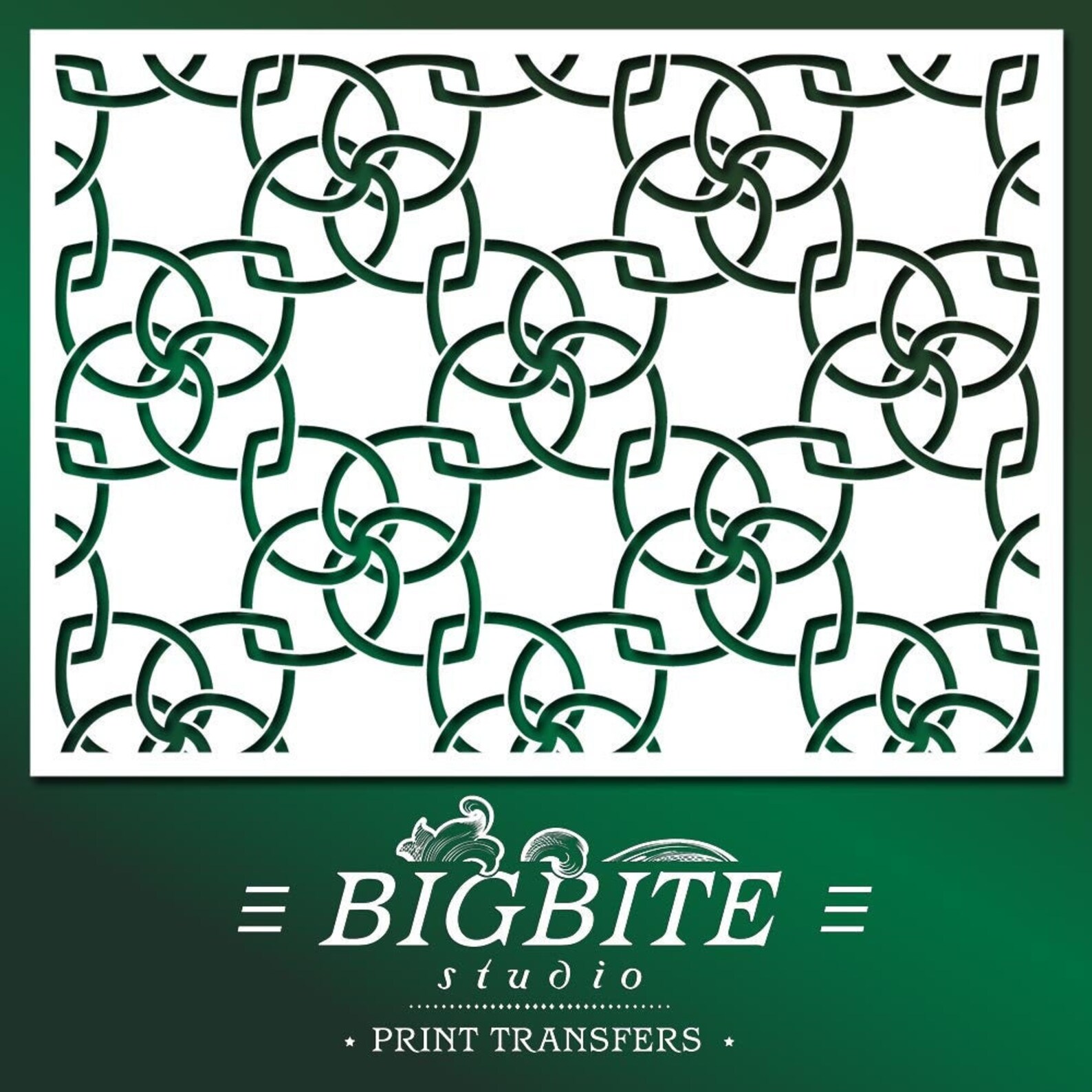 Shabby Chic Stencil Wallpaper Pattern furniture Print Etsy UK