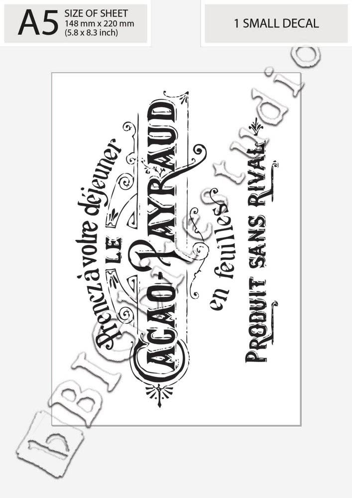Water Decal Print Transfer to Furniture Wood or Paper Water - Etsy