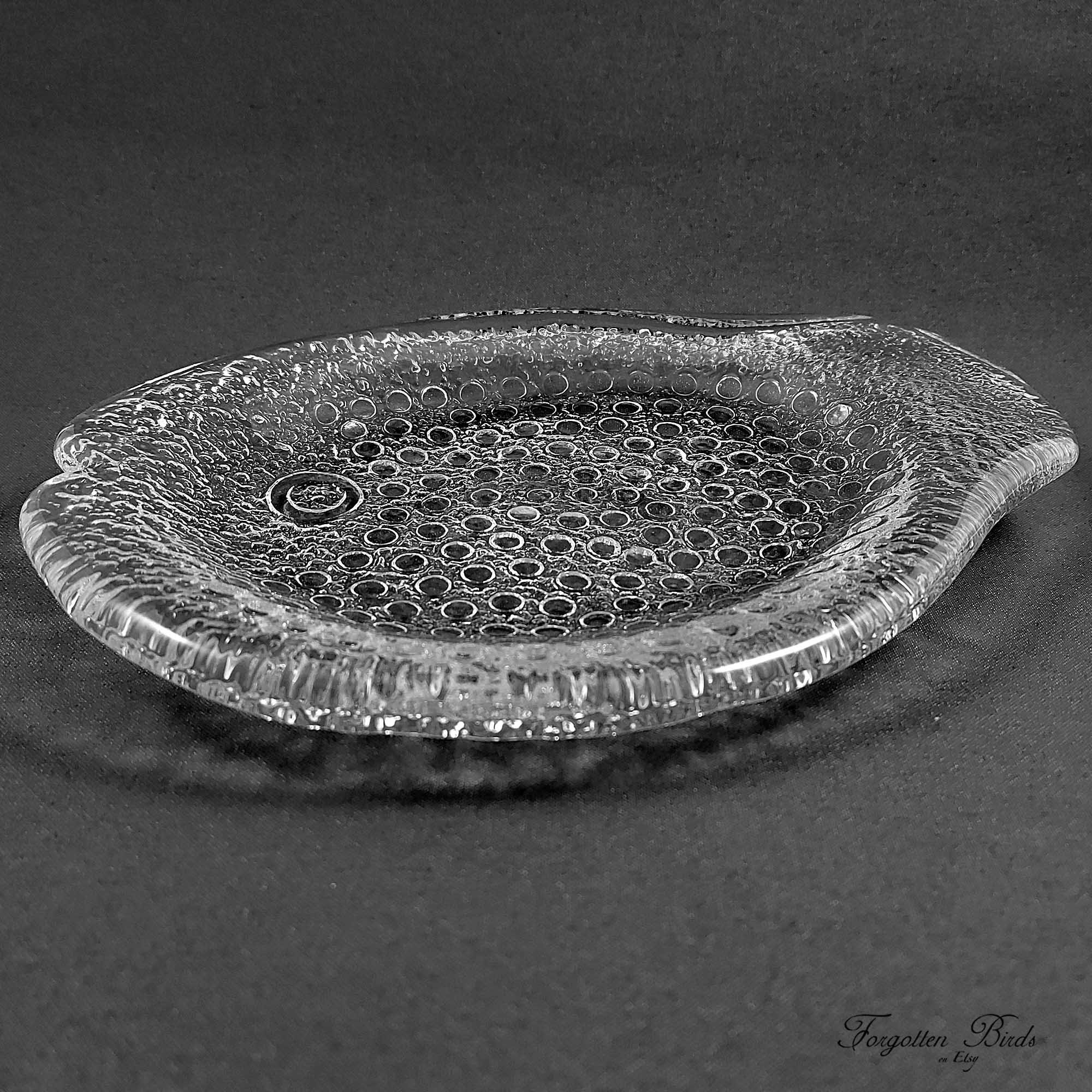 Pukeberg Art Glass Fish Shaped Serving Tray Set / Vintage Etsy