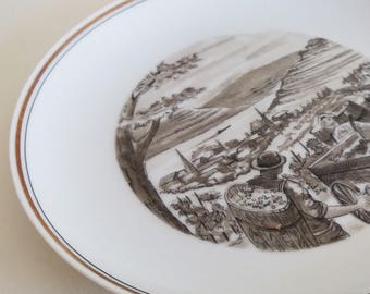 Set Fo 3 Upsala Ekeby Karlskrona EXOTICA Plates by Alf Jarnestad