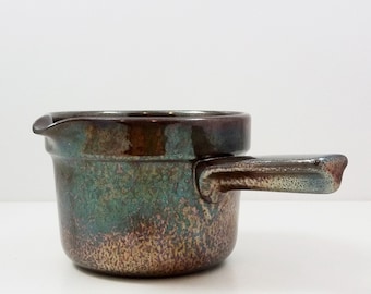 Rörstrand PERU Luster Glaze Saucepan by Marianne Westman / Vintage Swedish Mid Century Modern Ceramic / Scandinavian Retro Made in Sweden
