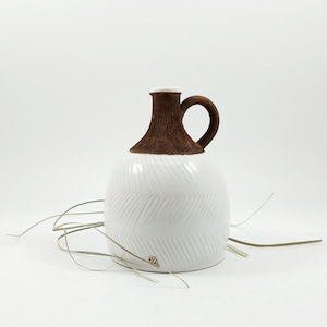 Wazon ceramiczny Irma Yourstone / Vintage Swedish Mid Century Modern Studio Pottery / Skandynawska Retro Signed Art Pottery