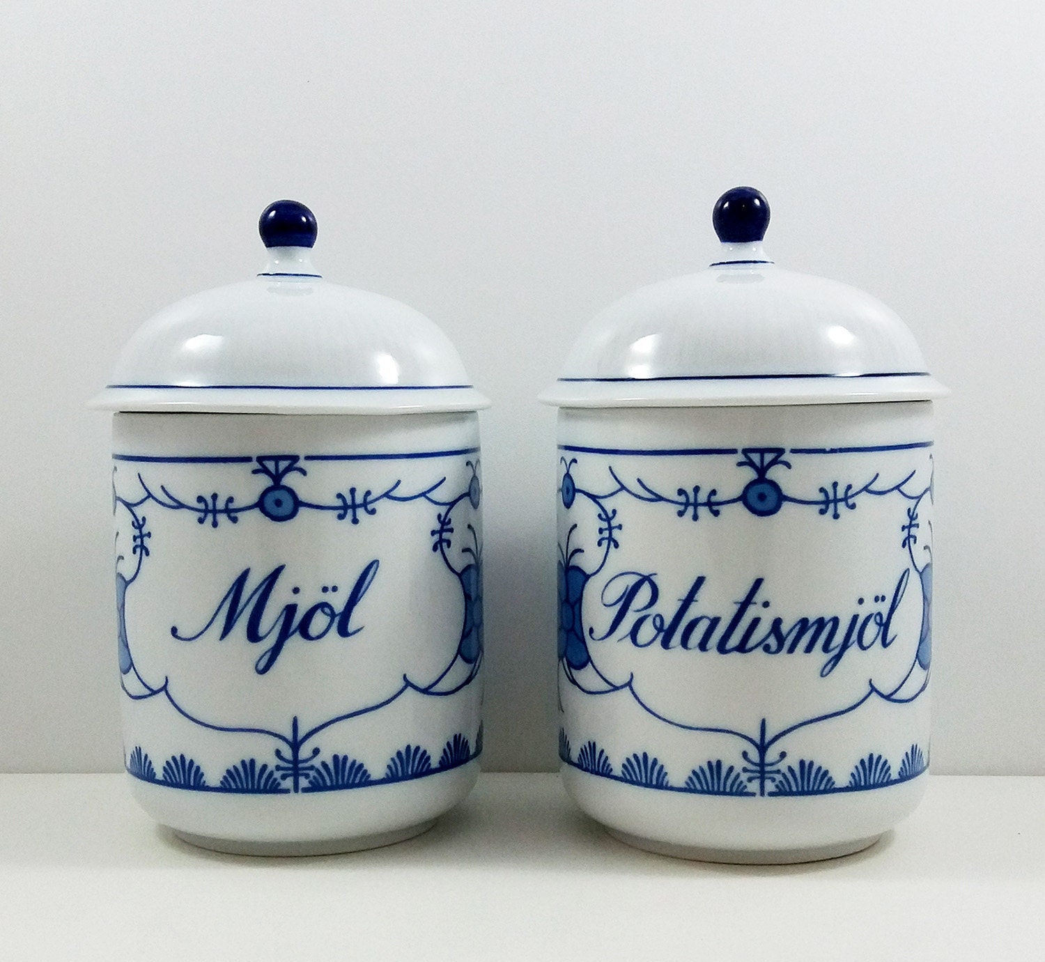 Holst Porzellan Ciotole Impilabili Con Coperchio 1,1L - Set Da 6 Pezzi - Adatte A Forno, Microonde E Frigo - Blu