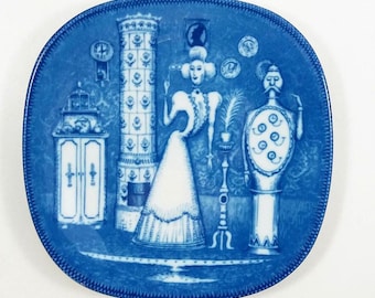 Rörstrand 250-årsjubileumstallrik 1800-tal av Niels Christian Hald / Vintage svenskt 50-talsmodernt porslin / Skandinavisk retro