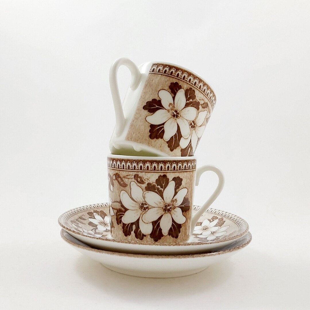 2 Sets Gustavsberg KUNGLIGA SLOTT Coffee Cups & Saucers / Vintage ...