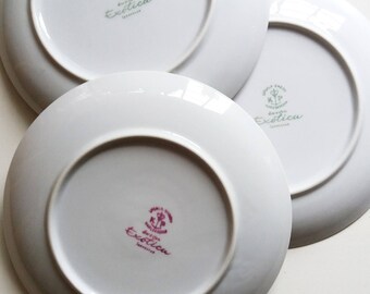 Set Fo 3 Upsala Ekeby Karlskrona EXOTICA Plates by Alf Jarnestad