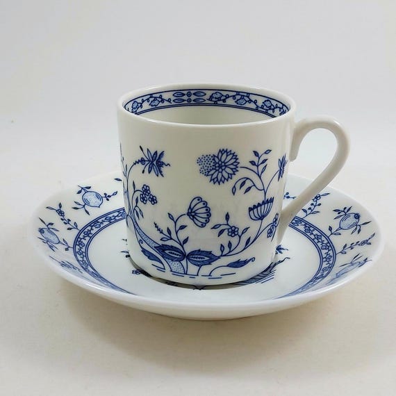 Gustavsberg DRESDEN Coffee Cup & Saucer / Vintage Swedish Mid