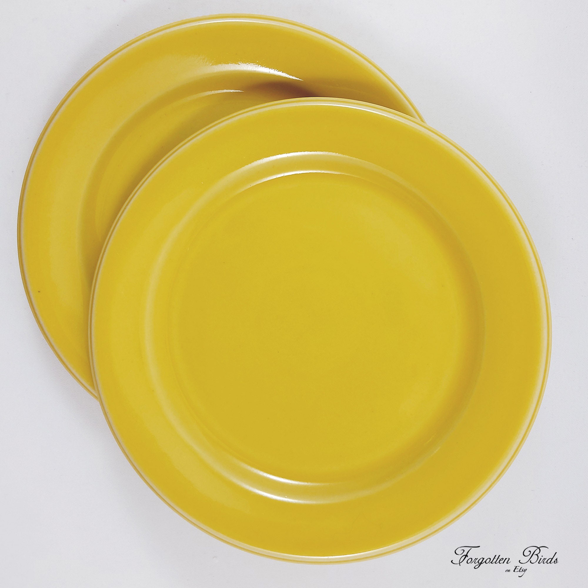 Höganäs Keramik SVERIGE プレート 2 枚セット Ø 18 cm / ヴィンテージ 