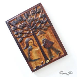 Soholm Denmark Wall Plaque by Joseph Simon / Vintage Danish Mid Century Modern / Scandinavian Retro Art Pottery Made in Denmark