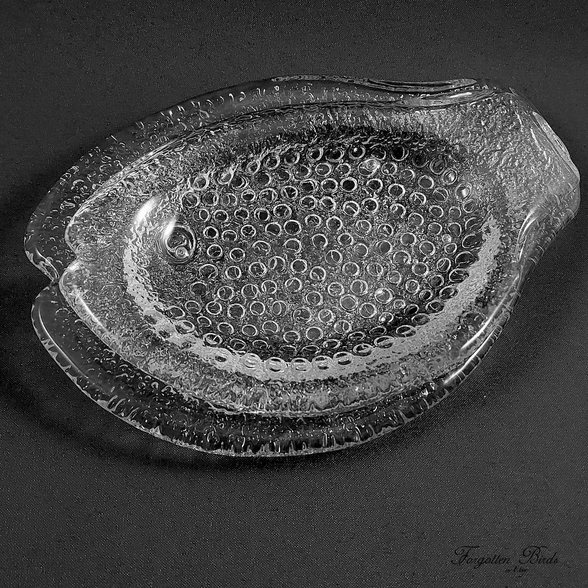 Pukeberg Art Glass Fish Shaped Serving Tray Set / Vintage Etsy