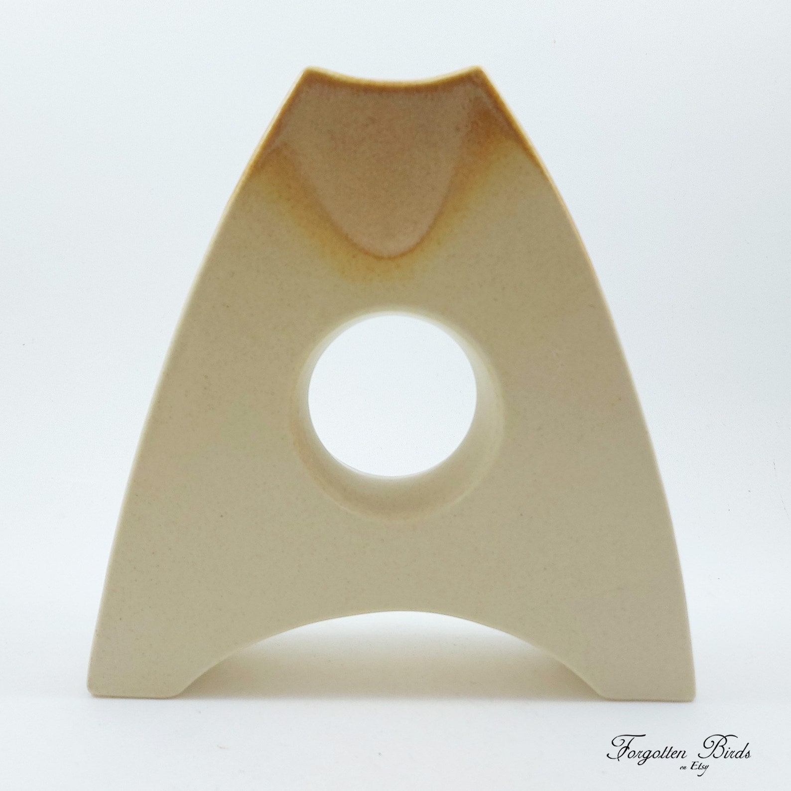 Verocer Handmade Ceramic Vase with Hole / Mid Century Modern Etsy