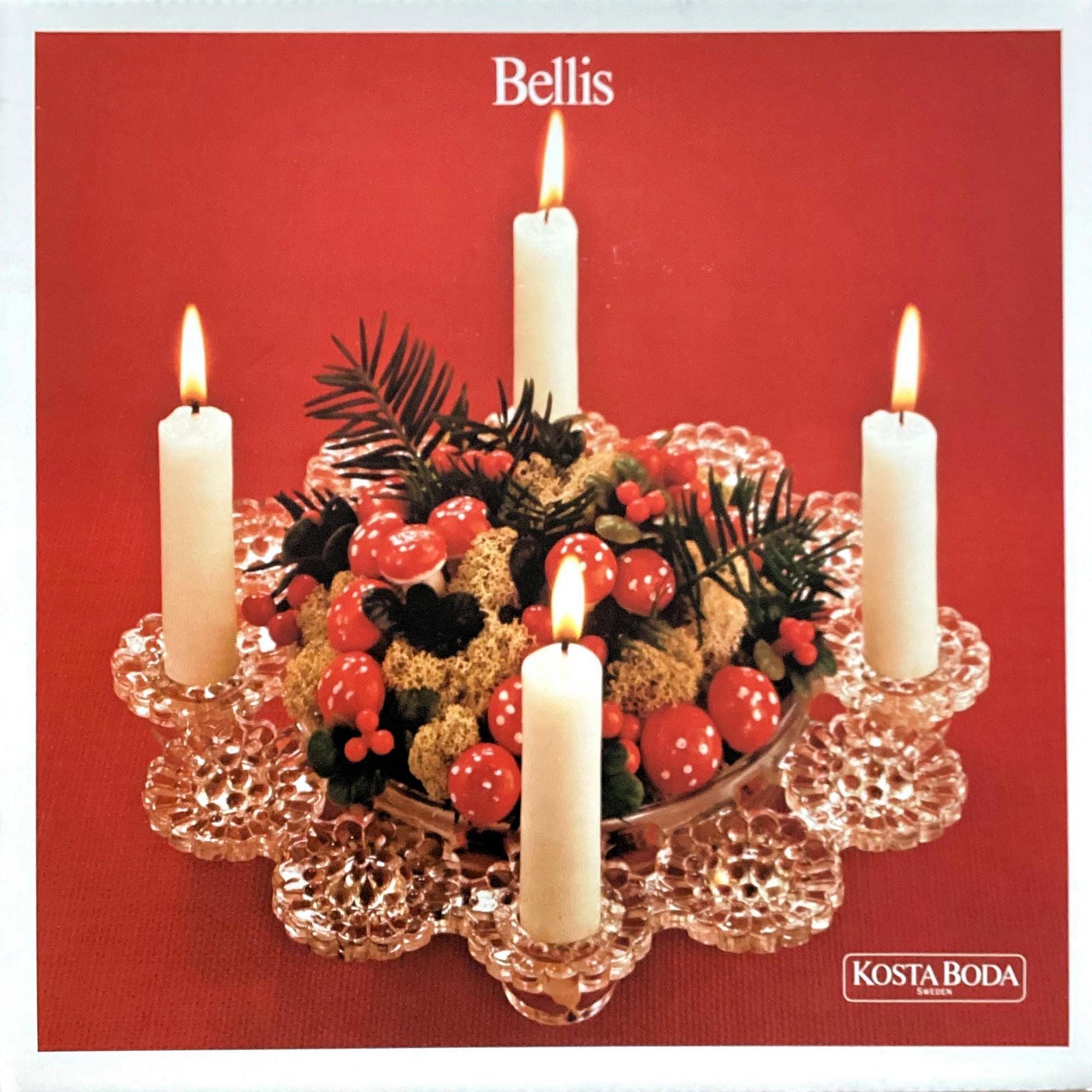 Kosta Boda BELLIS Bowl Candle Holder for 4 Taper Candles by Kjell