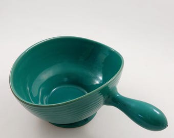Vintage Krukmakaren Höganäs Saucepan / Swedish Mid Century Modern Ceramic / Scandinavian Retro Made in Sweden