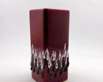 Vintage Fohr Fat Lava Ceramic Vase, Series 341‑15 / West Germany / 1960s–70s