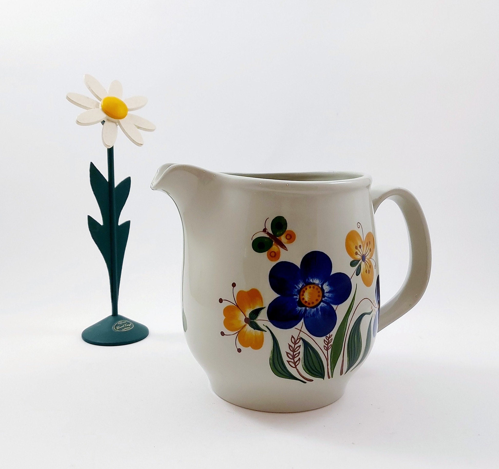 Figgjo Norway Large MAYFLOWER Pitcher 1.2 L / Vintage Norwegian