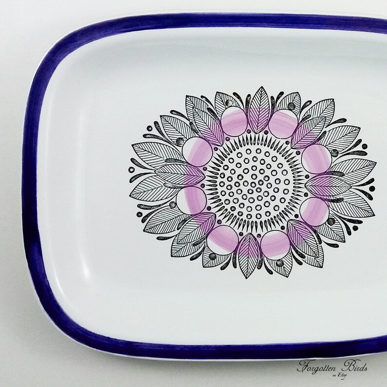 Rörstrand VIOLA Large Rectangular Serving Dish / Vintage Etsy