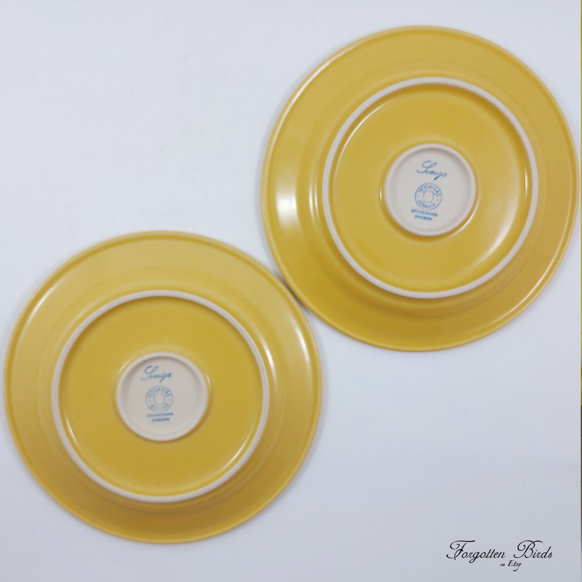 Höganäs Keramik SVERIGE プレート 2 枚セット Ø 18 cm / ヴィンテージ