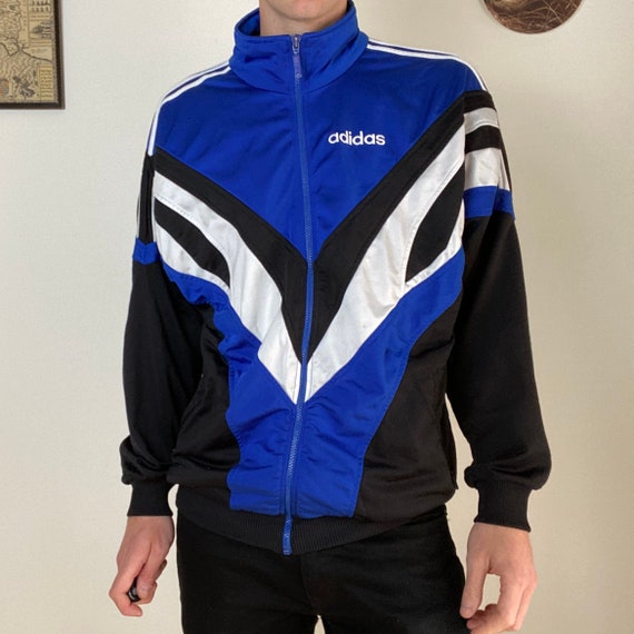 mens retro adidas tracksuit top