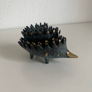 Posacenere a forma di riccio vintage del 1950 di Walter Bosse per Hertha Baller